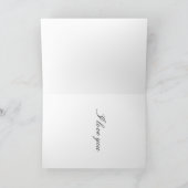 LIEBE Sie Karte Valentinkarte Blume (Innenseite)