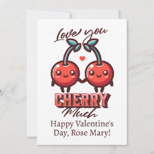 Liebe Sie Kirry viel Niedliche Kirschen Valentine Feiertagskarte