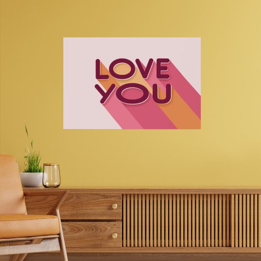 Liebe Sie Liebe Zitat Poster (Wohnzimmer 2)