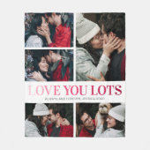 Liebe Sie lieben 5 Foto Fleecedecke (Vorderseite)