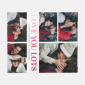 Liebe Sie lieben 5 Foto Fleecedecke (Vorderseite (Horizontal))