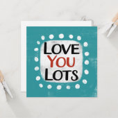 Liebe Sie lieben Grußkarte Karte (Vorderseite/Rückseite Beispiel)