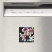 LIEBE SIE! Magnet Rosa Sommer Lilien Blume (In Situ (Geschirrspüler))