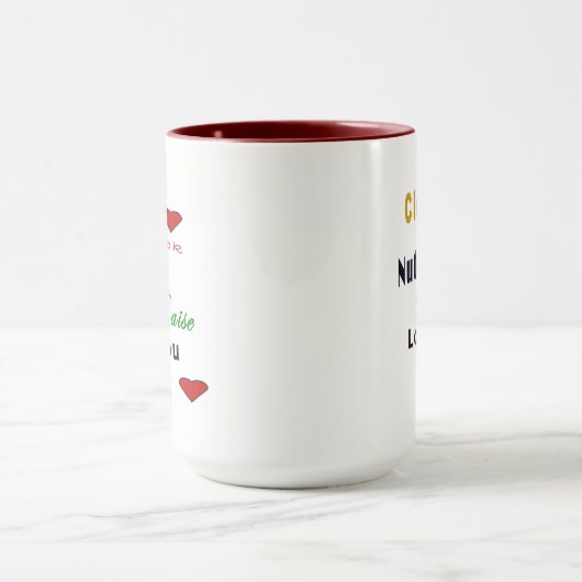 Liebe Sie Mama 2 Töne Tasse (Zentrum)