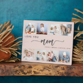 Liebe Sie Mama 8 FotoCollage Rosa Rosa Fotoplatte (Seite)