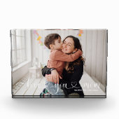 Liebe Sie Mama Anpassbare Foto-Block-12x18 Fotoblock (Vorderseite)