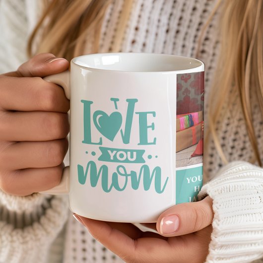 Liebe Sie Mama Aquamarinen Muttertagsgeschenk Kaffeetasse
