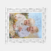 Liebe Sie MAMA benutzerdefinierte Niedliche Foto M Fleecedecke (Vorderseite (Horizontal))