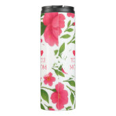 Liebe Sie Mama Bluthochröhrentumbler mit Foto Thermosbecher (Rückseite)