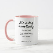 Liebe Sie Mama Custom Dog Foto & quote 2-seitig Tasse (Links)