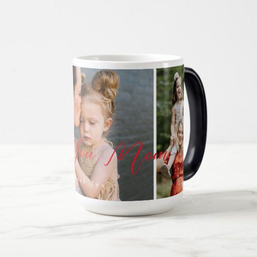 Liebe Sie Mama Danke Foto Verwandlungstasse (VorderseiteRechts)