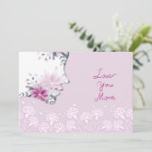 Liebe Sie Mama Einladung (Stehend Vorderseite)