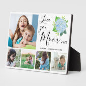 Liebe Sie Mama Familienfoto Collage Hydrangea Fotoplatte (Seite)