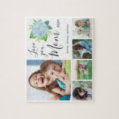 Liebe Sie Mama Familienfoto Collage Hydrangea Puzzle (Vertikal)