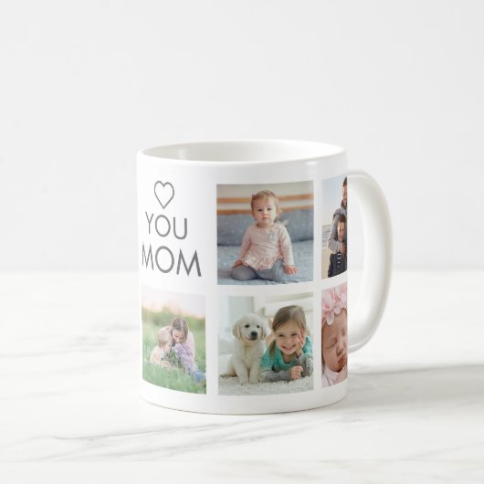 Liebe Sie Mama Familienfoto Collage Kaffeetasse (VorderseiteRechts)