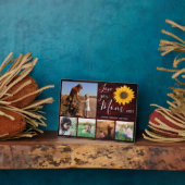 Liebe Sie Mama Familienfoto Collage Rustikale Sonn Fotoplatte (Seite)