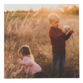 Liebe Sie Mama Familienfoto Collage Sonnenblumen Würfel (Rechts)