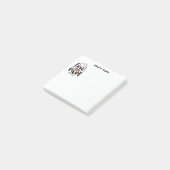 Liebe Sie Mama farbenfroh Personalisiert Post-it Klebezettel (angewinkelt)