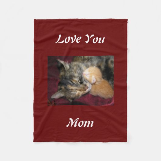 Liebe Sie Mama Fleecedecke (Vorderseite)