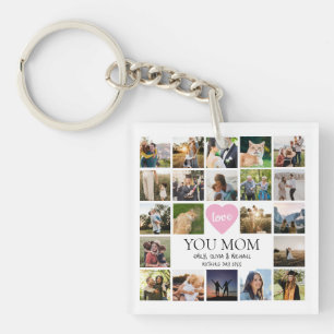 Liebe Sie Mama Foto Collage Mütter Tag Schlüsselanhänger