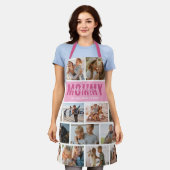 Liebe Sie Mama Foto Collage Pink Schürze (Getragen)