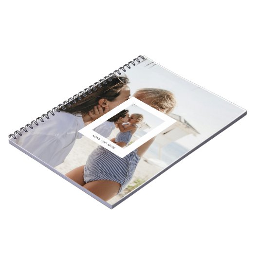 "Liebe Sie Mama Foto Geschenk Notizblock (Linke Seite)