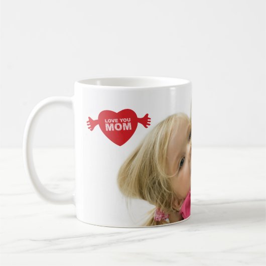 Liebe Sie Mama-Foto-Tasse Kaffeetasse (Links)