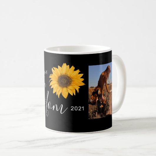 Liebe Sie Mama Fotos Sonnenblumen Kaffee Tasse (VorderseiteRechts)