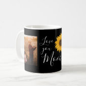 Liebe Sie Mama Fotos  Sonnenblumen Kaffee Tasse (Vorderseite Links)