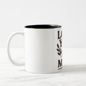 Liebe Sie Mama Geschenk Zweifarbige Tasse (Links)