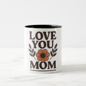 Liebe Sie Mama Geschenk Zweifarbige Tasse (Mittel)