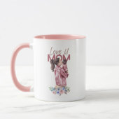Liebe Sie Mama Gradient Pink Kaffee Tasse (Links)