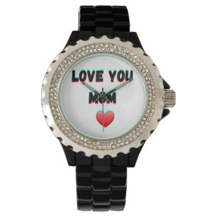 Liebe Sie Mama - Handgeschriebene Herzleistungstyp Armbanduhr