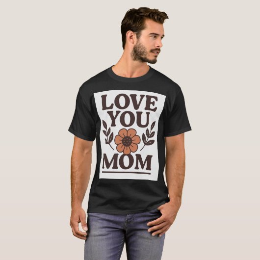 Liebe Sie Mama Herzlicher T - Shirt (Vorne ganz)