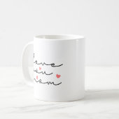 Liebe Sie Mama - Kaffee Tasse für Mütter (Vorderseite Links)