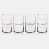 Liebe Sie Mama - Kundenspezifisches Glass-Set für Dosenglas (Hinten)
