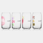 Liebe Sie Mama - Kundenspezifisches Glass-Set für Dosenglas (Links)