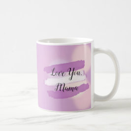 Liebe Sie Mama, lila und weiß Kaffee Tasse