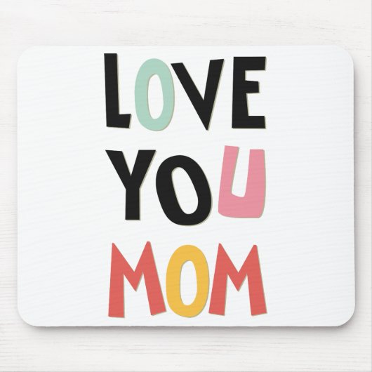 Liebe Sie Mama Maus-Pad Mousepad (Vorne)