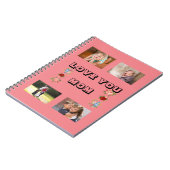 Liebe Sie, Mama mit schönen Blume 4 Fotos Notizblock (Linke Seite)