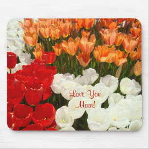 Liebe Sie Mama! mousepads orange Rot-Tulpe-Blumen