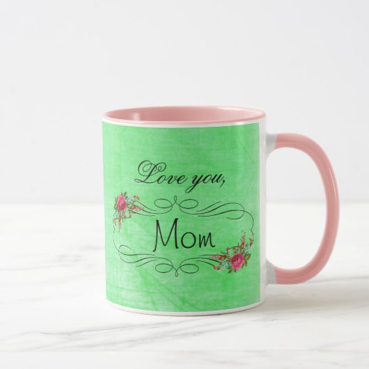 Liebe Sie Mama, Mütter Tag Kaffee Tasse (Rechts)