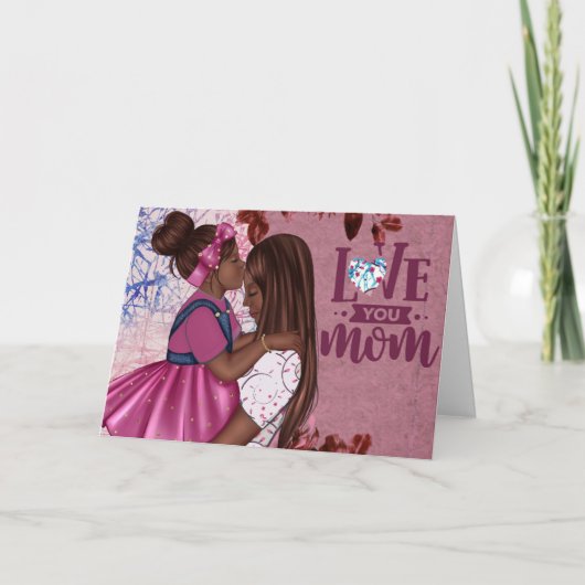 Liebe Sie Mama Mutter und Kind Muttertag Karte (Vorderseite)