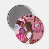 Liebe Sie Mama Mutter und Kind Muttertag Magnet (Vorderseite/Rückseite)