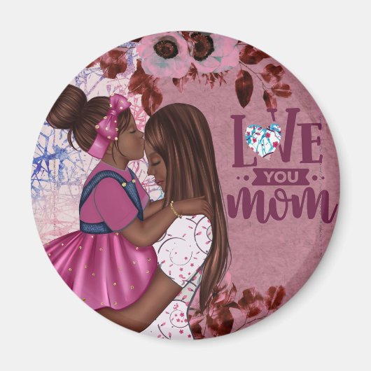 Liebe Sie Mama Mutter und Kind Muttertag Magnet (Vorne)