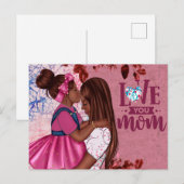 Liebe Sie Mama Mutter und Kind Muttertag Postkarte (Vorne/Hinten)