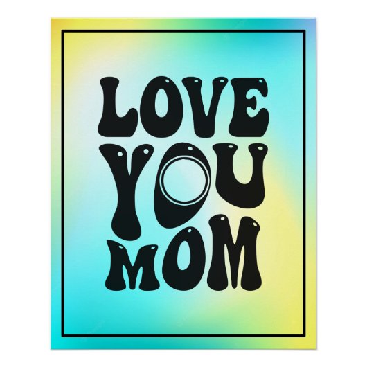 Liebe Sie Mama Muttertag Design-51727 Poster (Vorderseite)