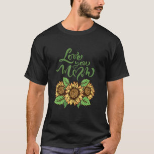 Liebe Sie Mama Muttertag Leopard Sonnenblumen für T-Shirt