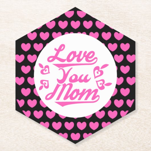 Liebe Sie Mama Muttertagsdesign-11096 Untersetzer (Vorderseite)
