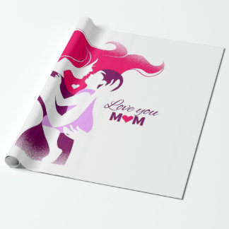 Liebe Sie Mama - Niedliche und herzliche Muttertag Geschenkpapier